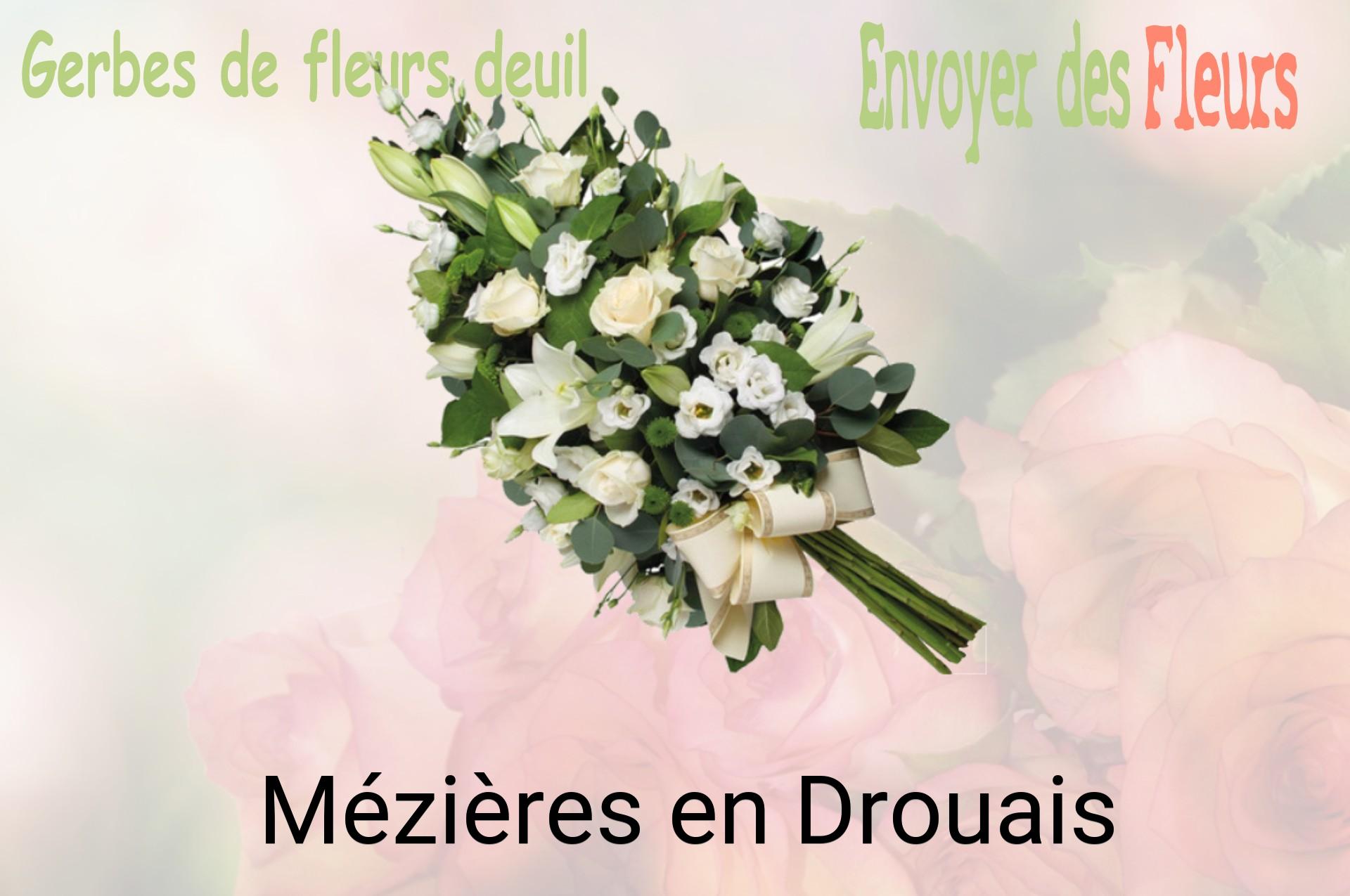 Gerbe de fleurs de deuil livrée à Mézières-en-Drouais
